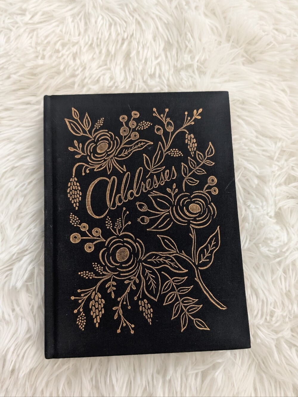 NEW Rifle Paper Keepsake Address Book Embossed Gold Cursive - Picture 10 of 12